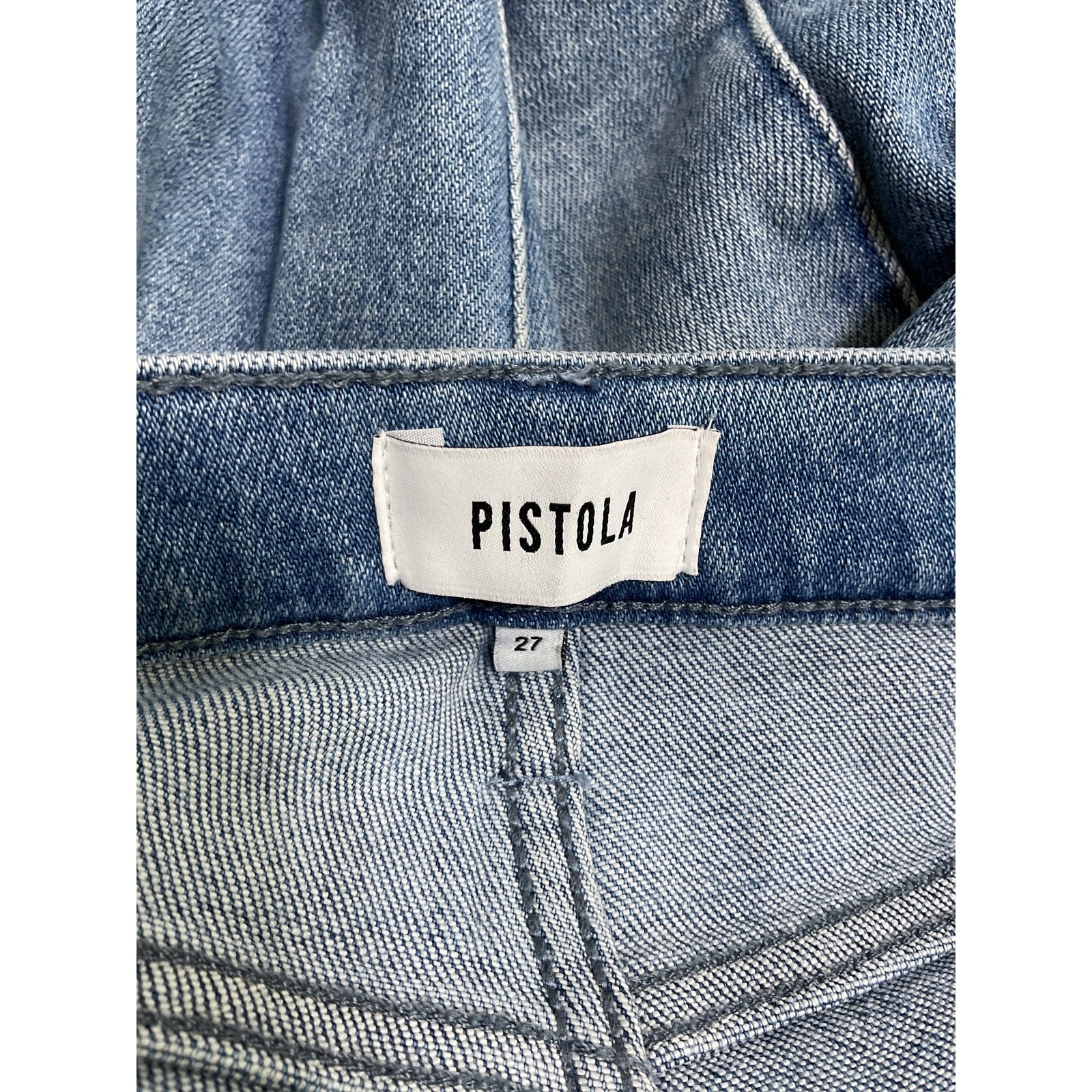 Pistola Denim Cassie Blue Cotton Crop Jeans Size 27