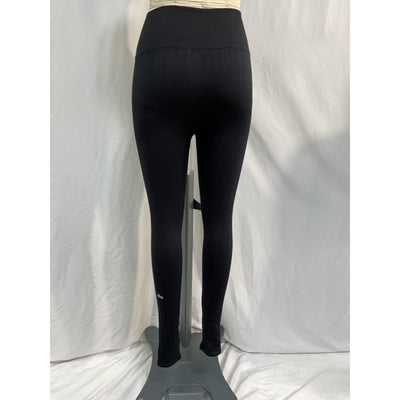 Alo Yoga Stretch Black Cotton Cable-Knit Leggings Size XS