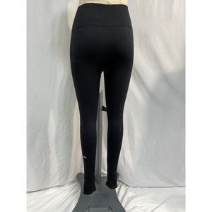 Alo Yoga Stretch Black Cotton Cable-Knit Leggings Size XS