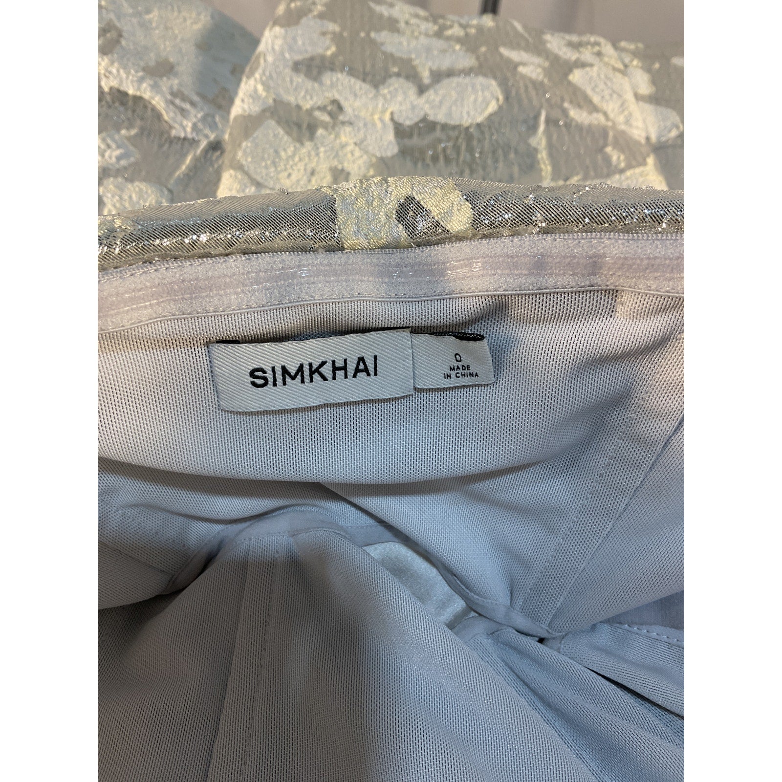 Simkhai 'Octavia' Silver Gown Size 0