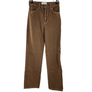 Reformation High Rise Chocolate Cowboy Denim Jeans Size 25