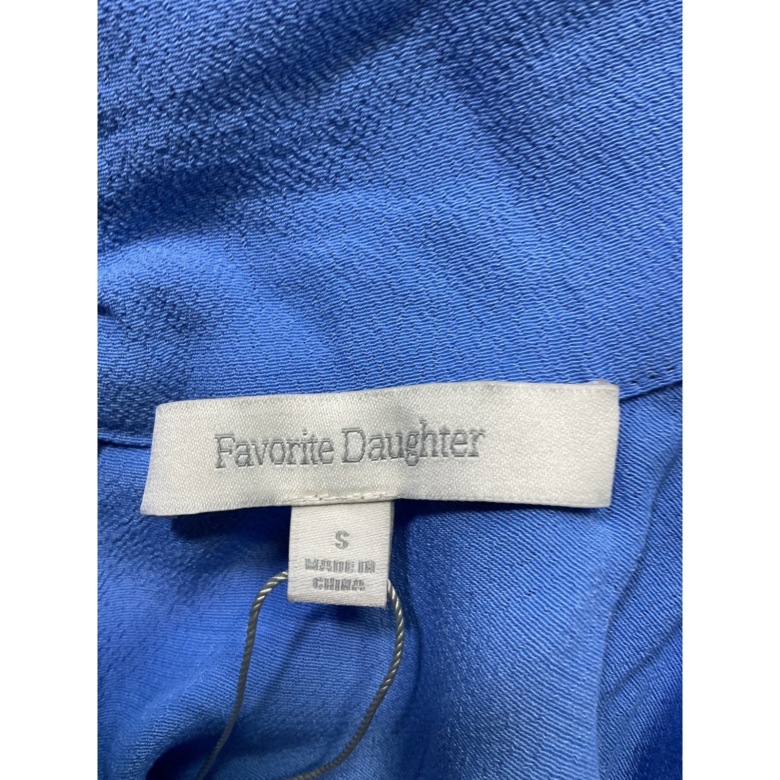 Favorite Daughter 'The Ingrid' Blue Crepe Blouse Size S