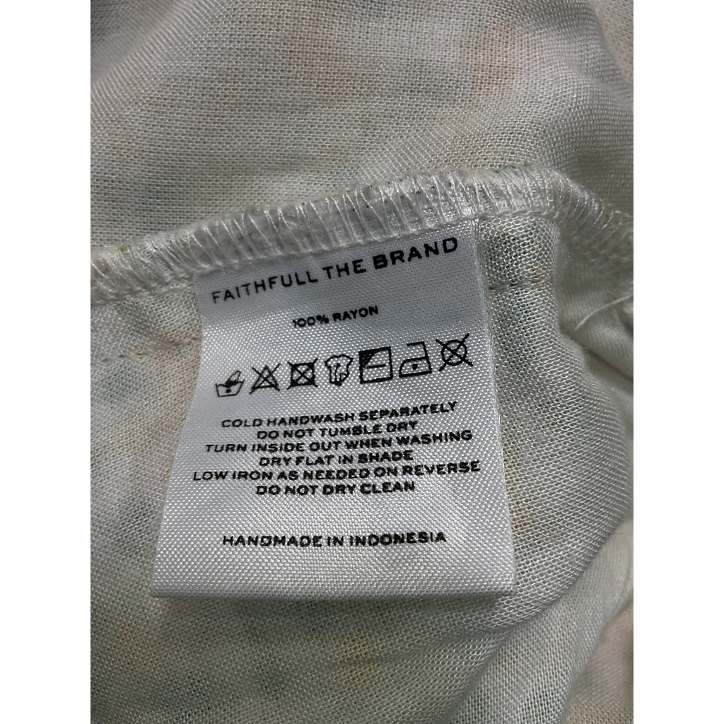 Faithfull The Brand 'Olympia' Green Midi Dress Size XS