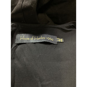 House Of Harlow 1960 'Samina' Black Twill Midi Dress Size M - NWT