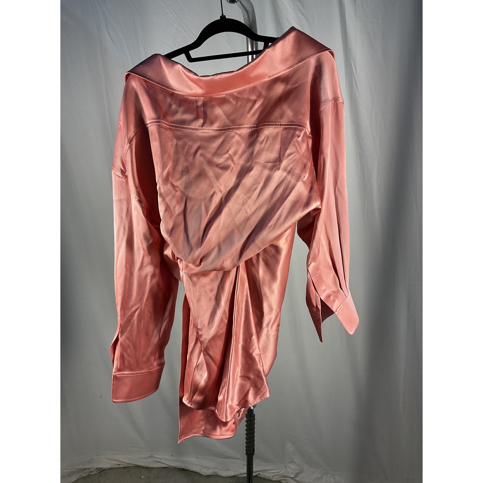 Alexander Wang Draped Pink Silk Corset Dress Size 8 - NWT