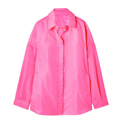 The Frankie Shop Oversized Pink Perla Shirt Size XS / S