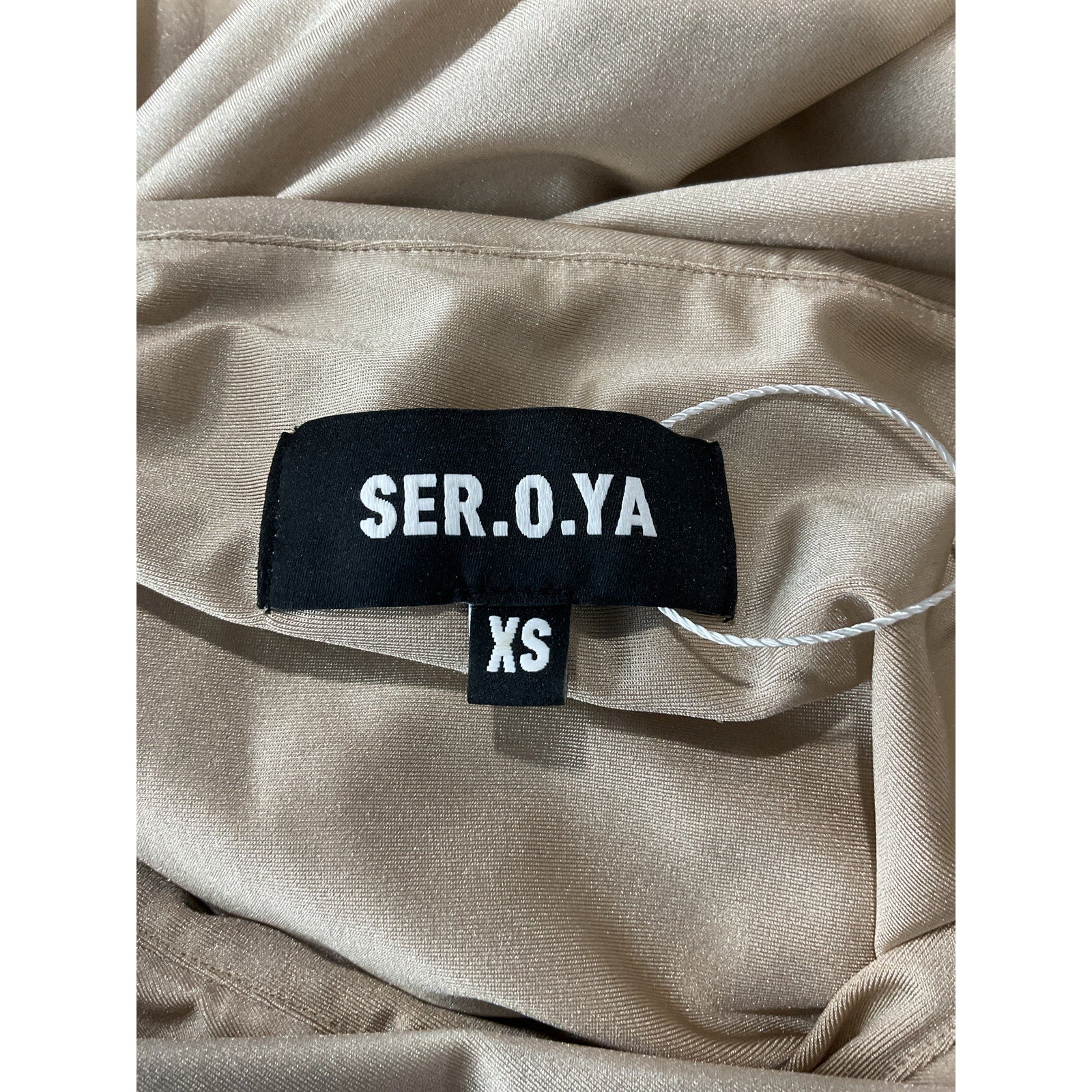 Ser.O.Ya 'Muriel' Gold Nylon Skirt Size XS