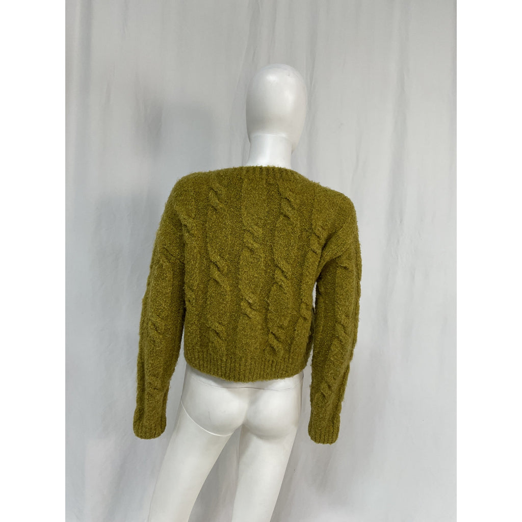 Line & Dot 'Clover' Green Polyester Sweater Size XS