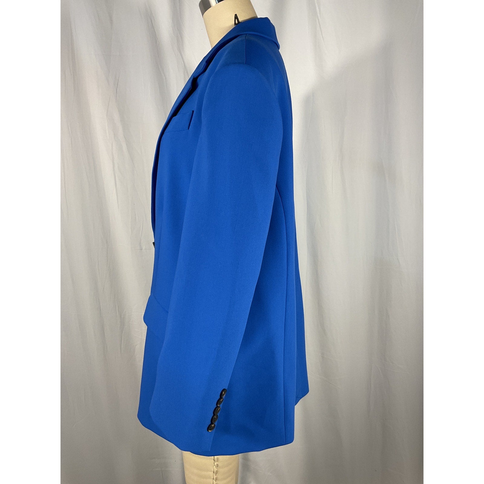 Shona Joy 'Irena' Blue Crepe Oversized Blazer In Cobalt Size 6 - NWT