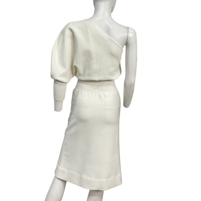 Galvan Asymmetric White Persephone Dress Size XS
