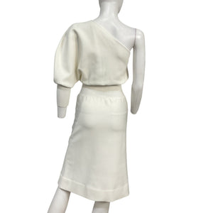 Galvan Asymmetric White Persephone Dress Size XS