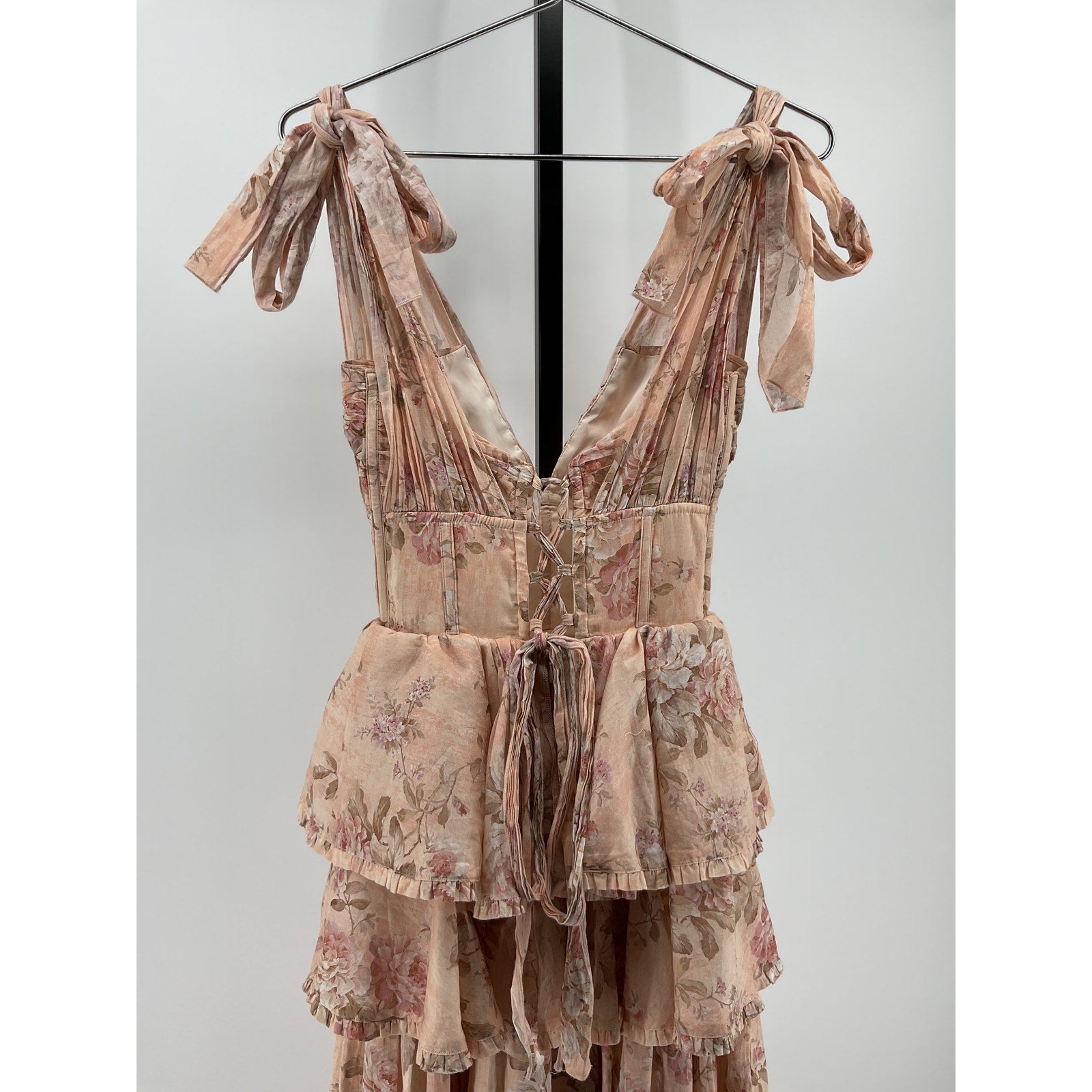 V. Chapman 'Maile' Tan Cotton Gown Size 2 - NWT
