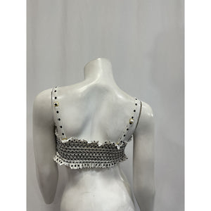 Tory Burch Black Polka Dot 'Costa' Top Size M