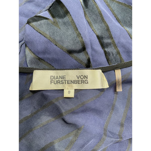 Diane Von Furstenberg Striped Long Dress Size 8
