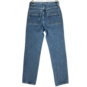 Agolde Paneled Blue Cooper Cargo Denim Jeans Size 24
