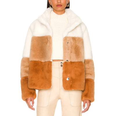 Soia & Kyo 'Bea C' White Faux Leather Jacket Size XS