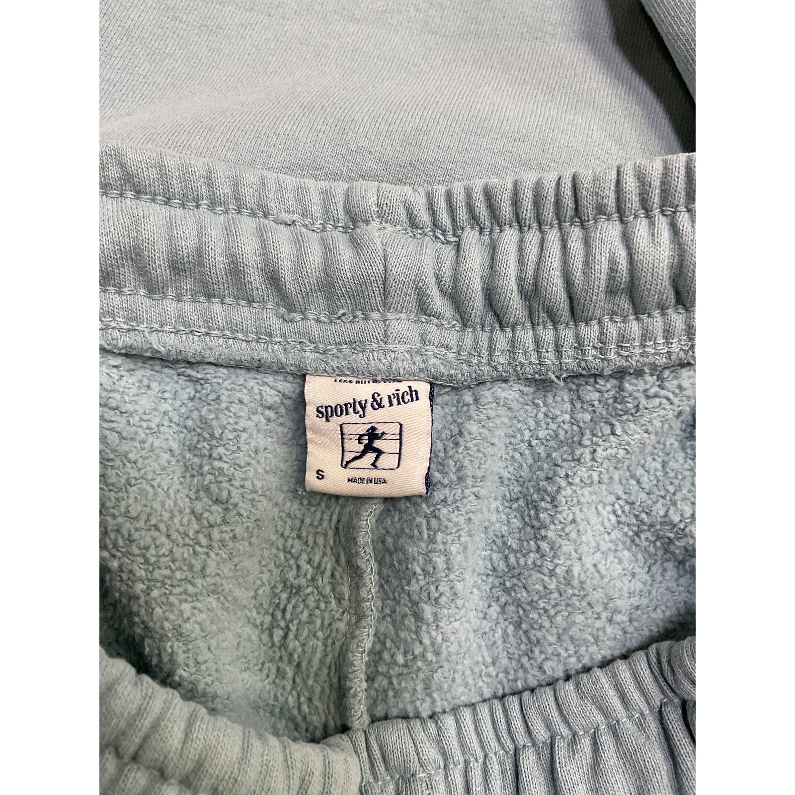Sporty & Rich Club Blue Cotton Sweatpants Size S