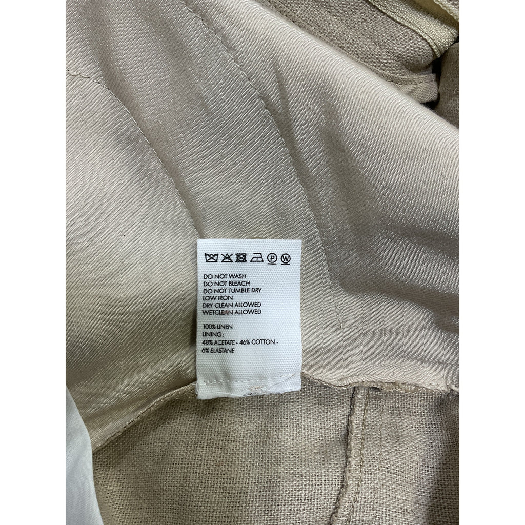 Jacquemus 'Le Pantalon' Beige Linen Sauge Trousers Size 36