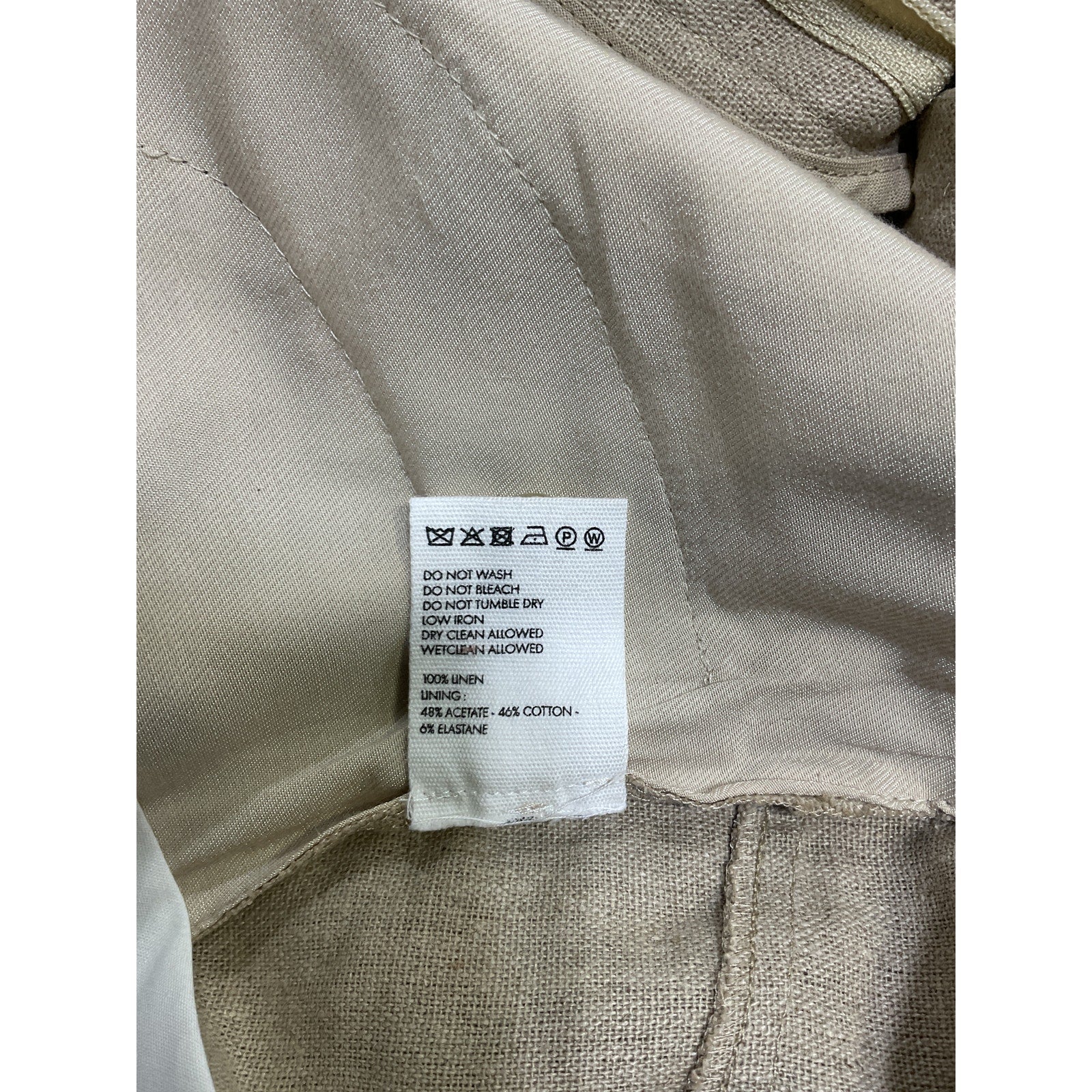 Jacquemus 'Le Pantalon' Beige Linen Sauge Trousers Size 36