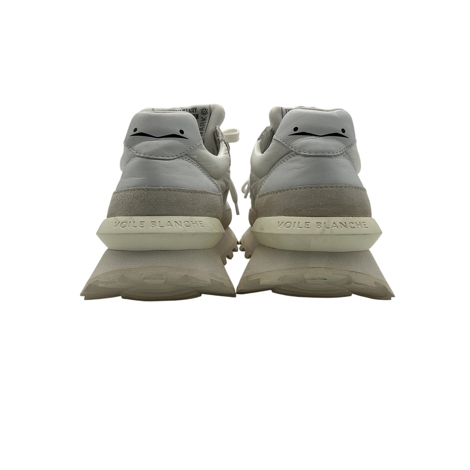 Voile Blanche 'Qwark Hype' White Leather Sneakers Size 10