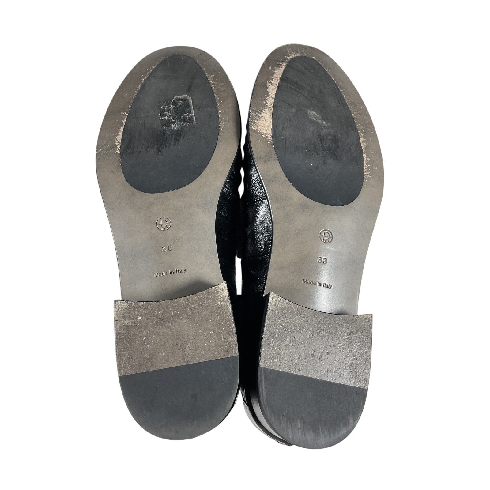 The Row Soft Black Leather Loafer Size 8