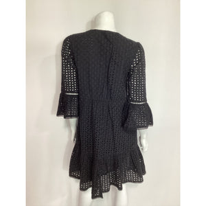 Hatch Bell Sleeve 'Eyelet' Black Mini Dress Size XS - NWT