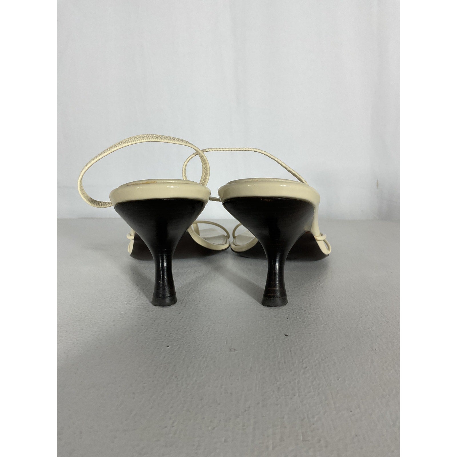 The Row 'Rai' Cream Leather Sandal Size 8