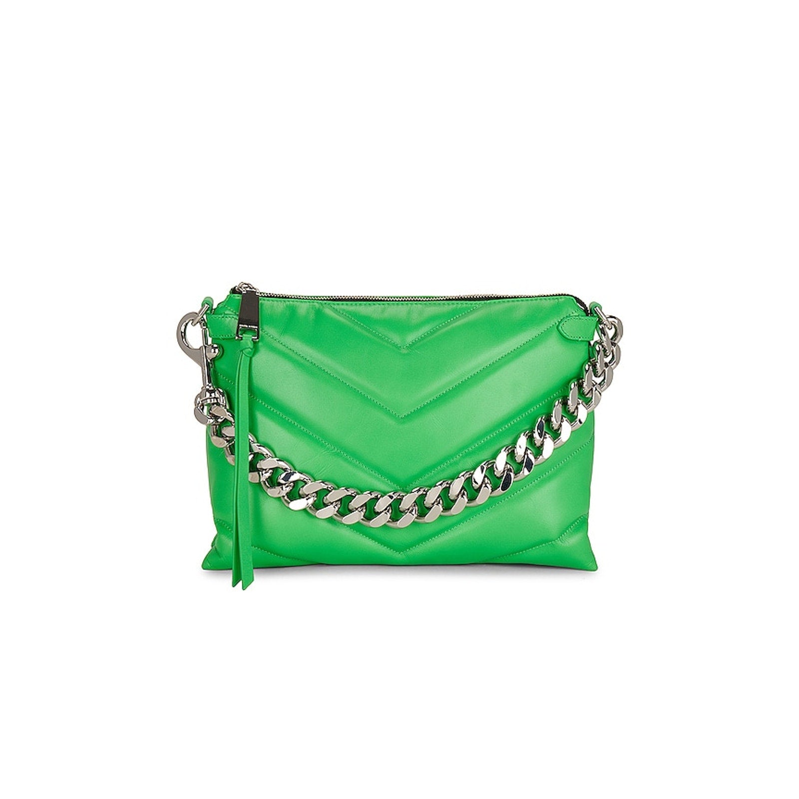 Rebecca Minkoff 'Edie' Green Leather Maxi Crossbody Bag