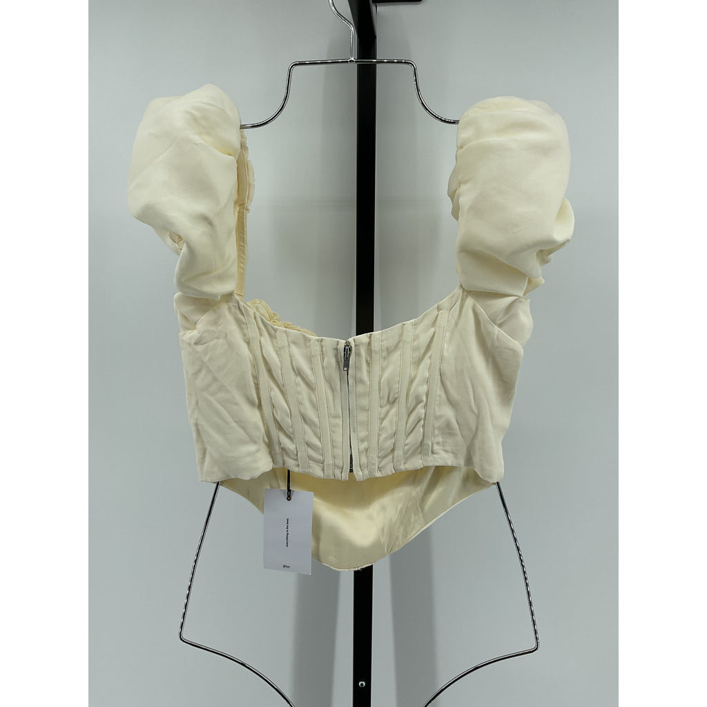 Lpa 'Claudette' White Rayon Top Size S - NWT