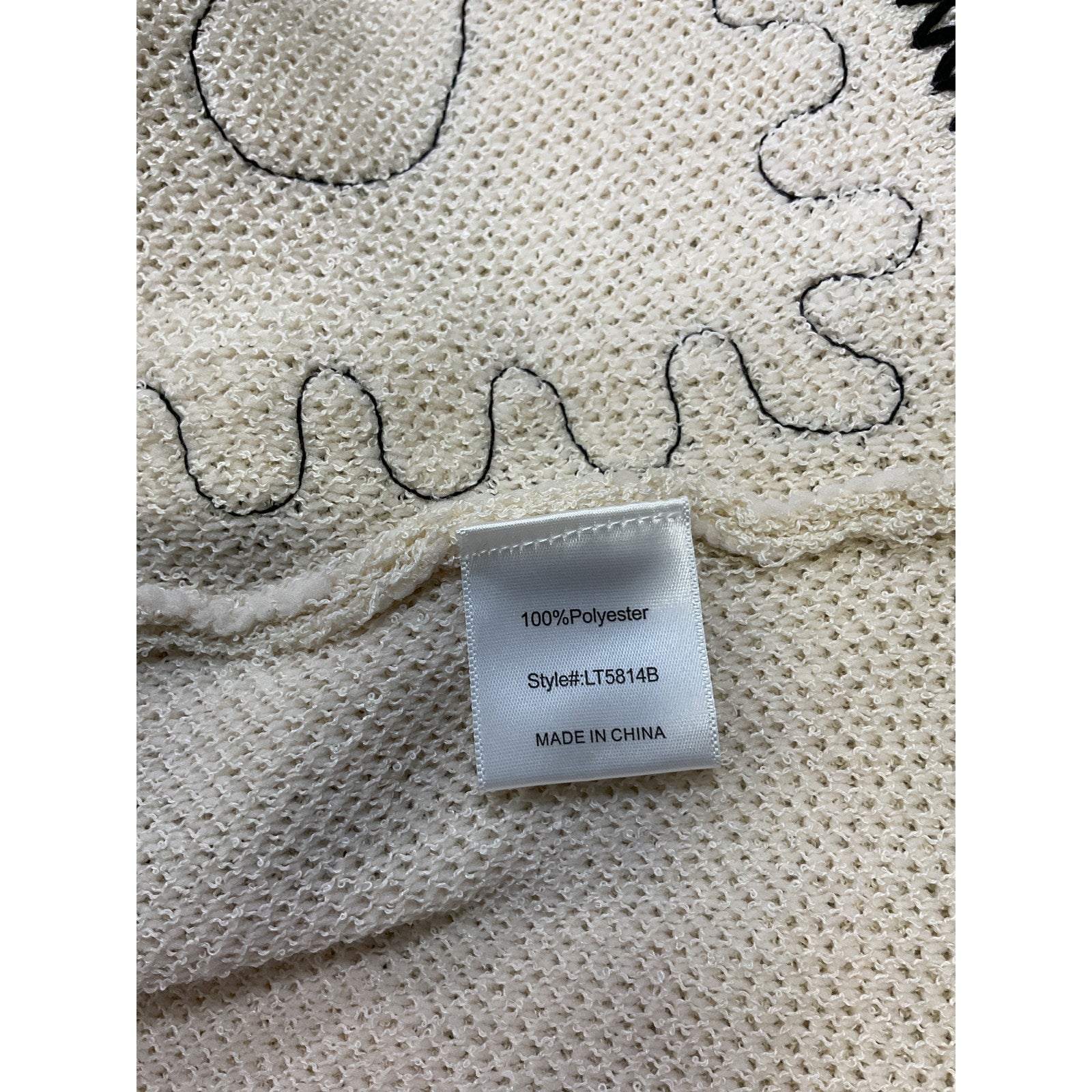 Line & Dot 'Maris' Beige Polyester Vest Size M