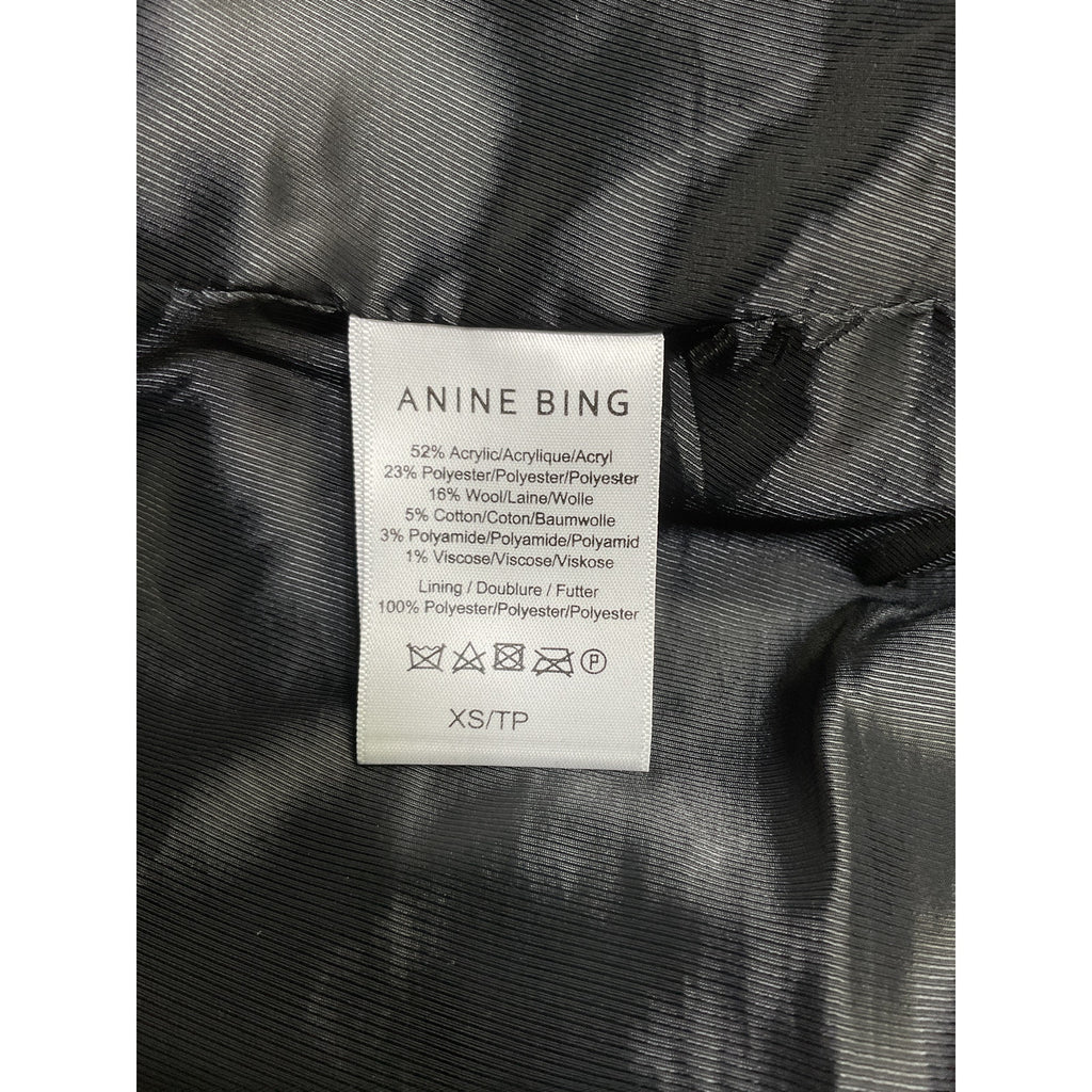 Anine Bing 'Kaia' Brown Acrylic Blazer Size XS