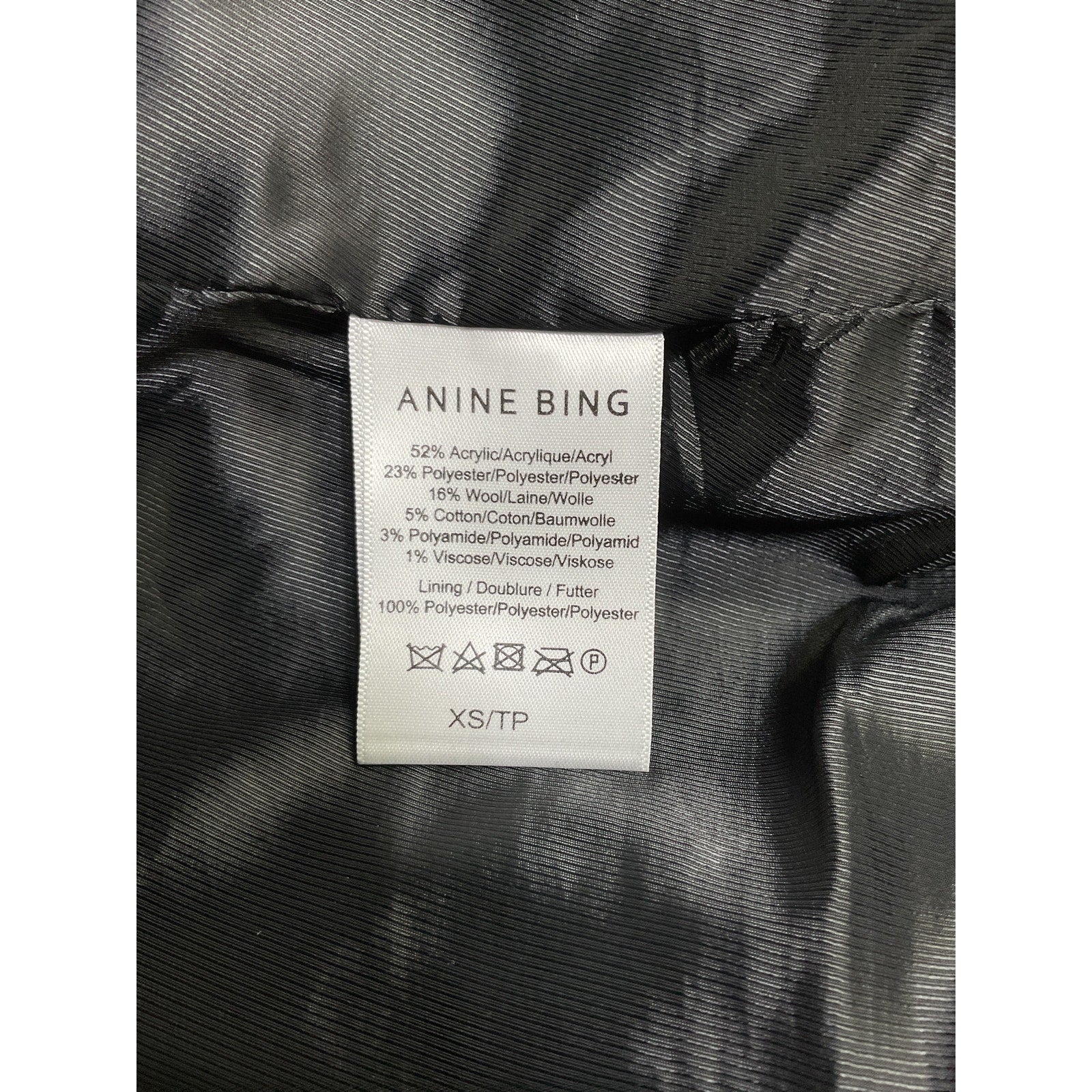 Anine Bing 'Kaia' Brown Acrylic Blazer Size XS