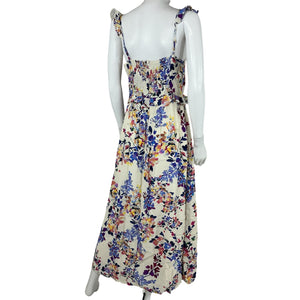 Hatch Ruffled Floral Splash Flouncy Slip Dress Size S