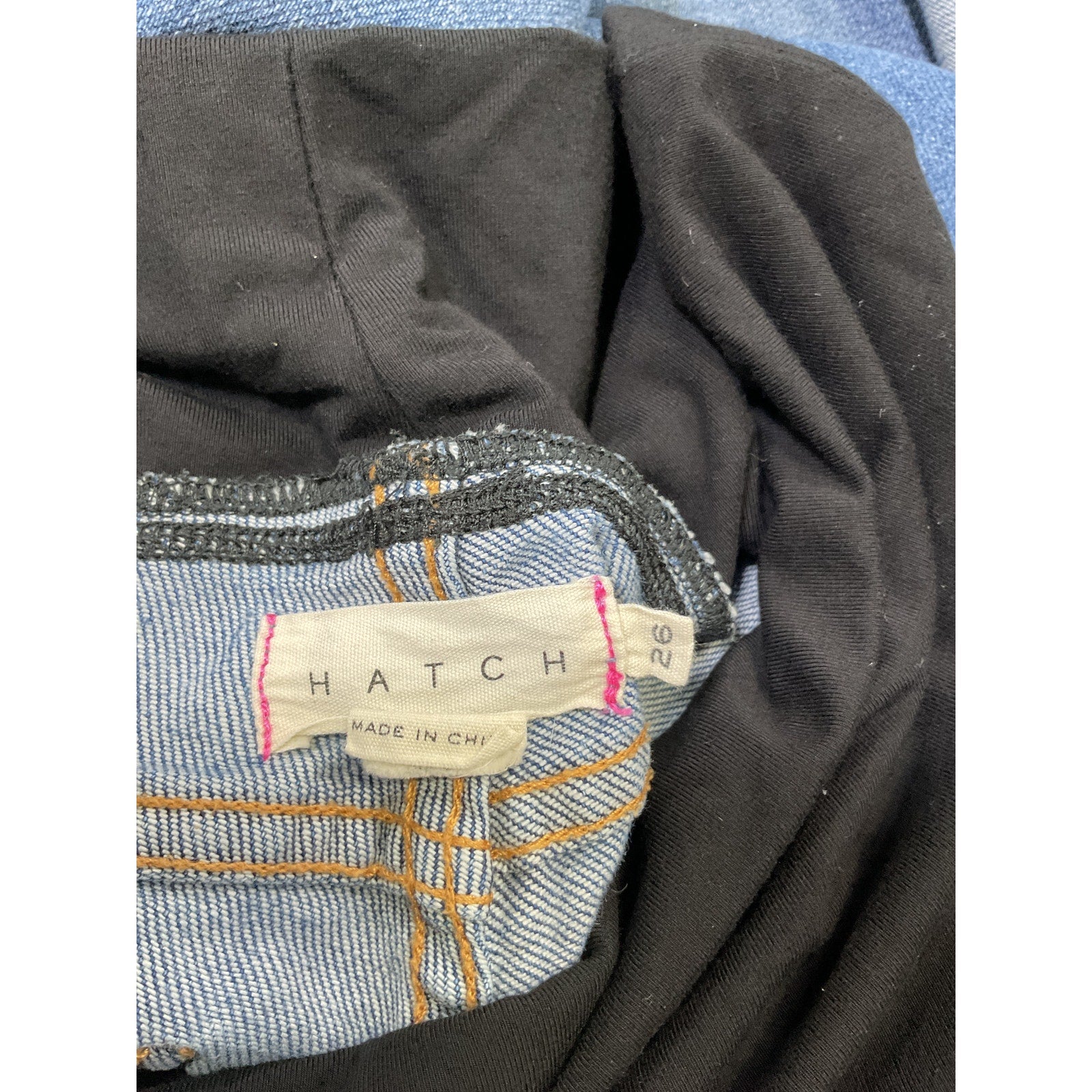 Hatch 'The Over The Bump' Blue Straight Maternity Denim Jean Size 26