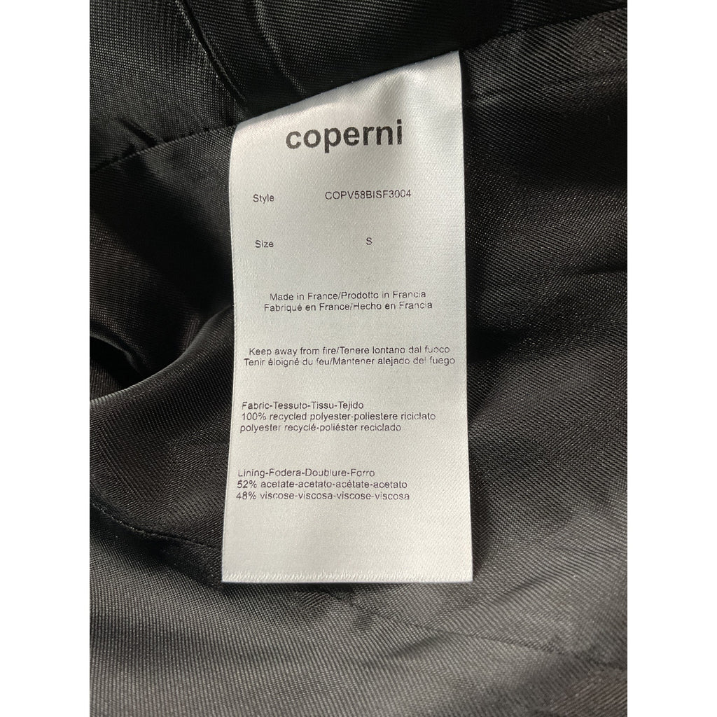Coperni Double Breasted Black Polyester Tailored Jacket Size S