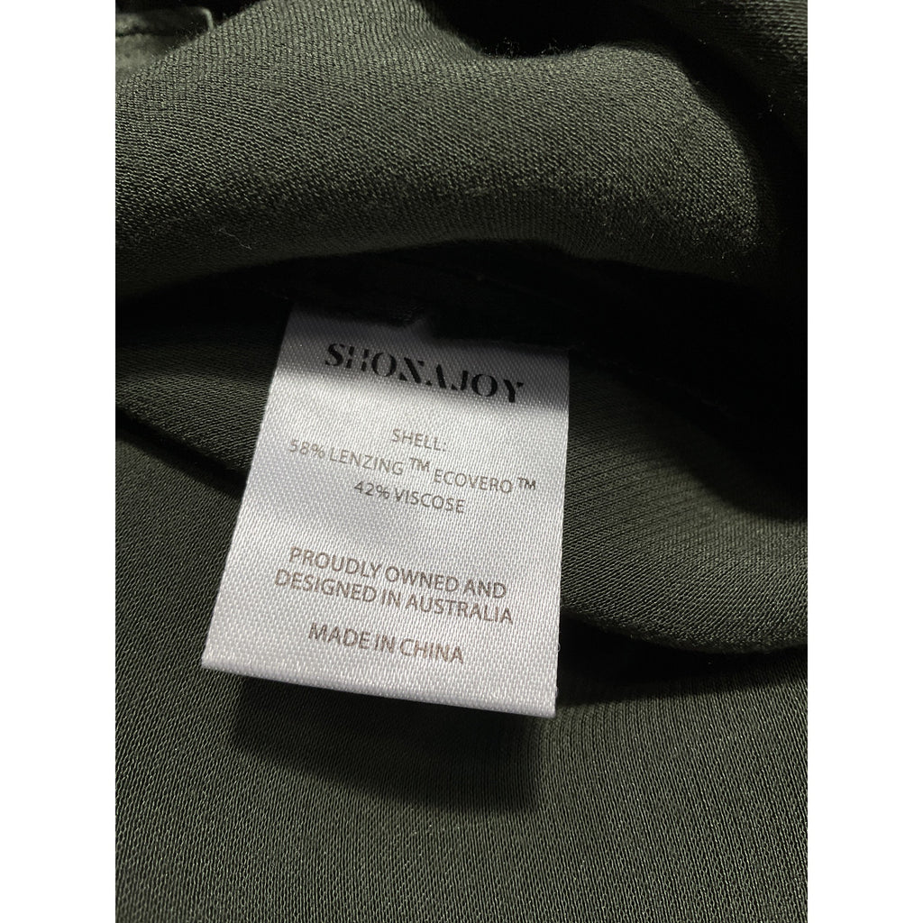 Shona Joy 'La Lune' Green Bias Cowl Midi Dress Size 4