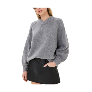 Staud Cozy Gray Wilson Sweater Size L