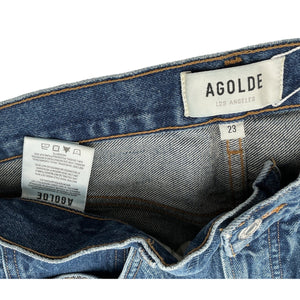 Agolde Classic Blue Fusion Denim Jeans Size 23