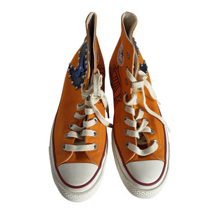 Converse Embellished Orange Chuck 70 Sneakers Size 7.5 US