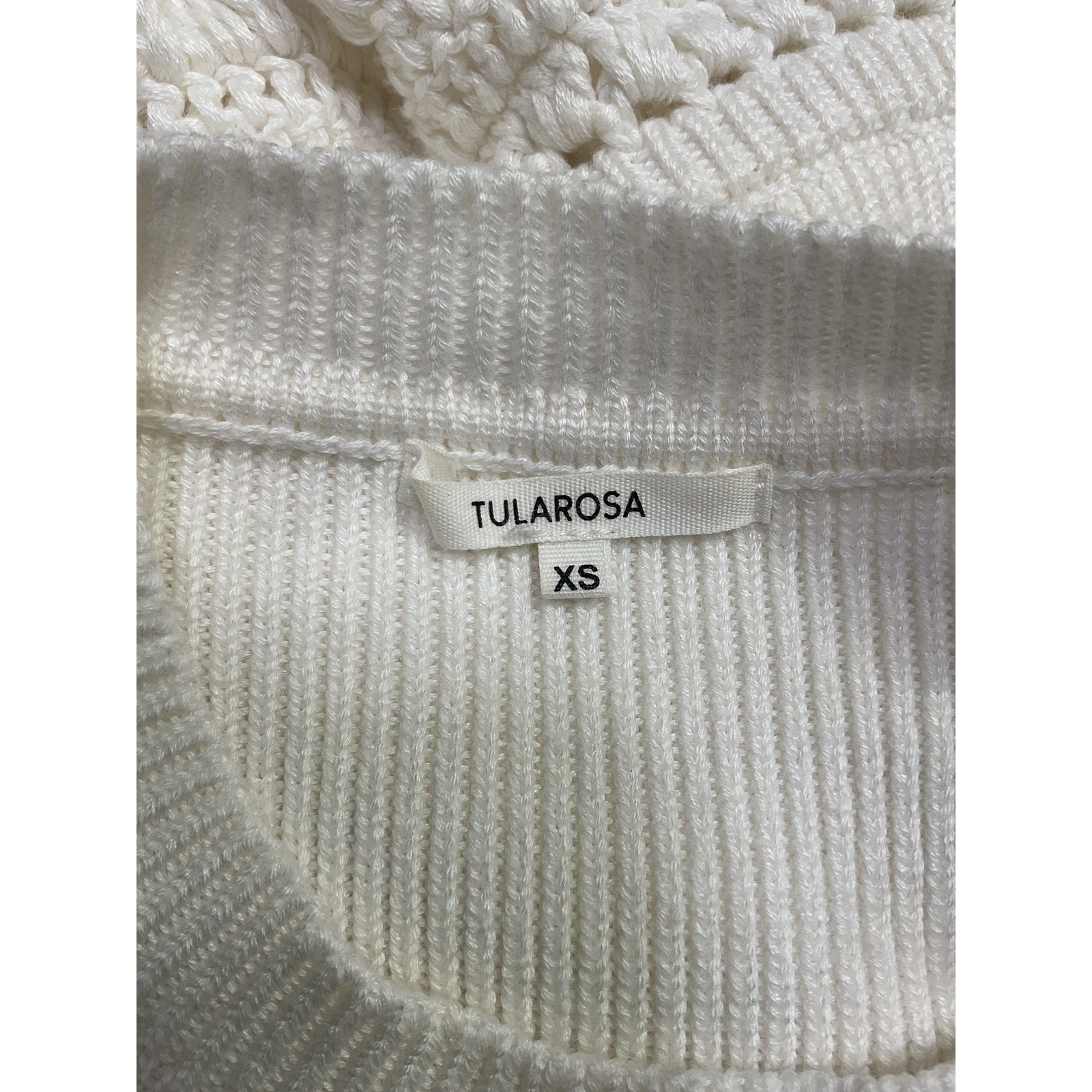 Tularosa 'Zanea' White Cotton Ruffle Top Size XS