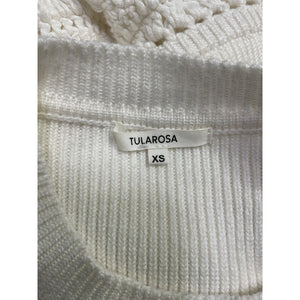 Tularosa 'Zanea' White Cotton Ruffle Top Size XS