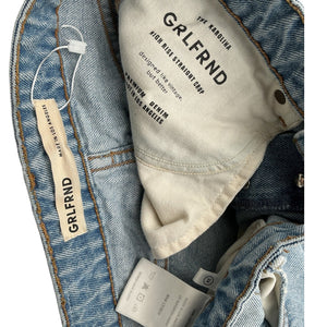 Grlfrnd High Rise Blue Karolina Denim Jeans Size 26
