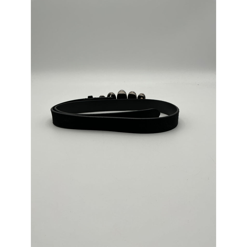 Isabel Marant 'Fuzz' Black Leather Belt Size 80