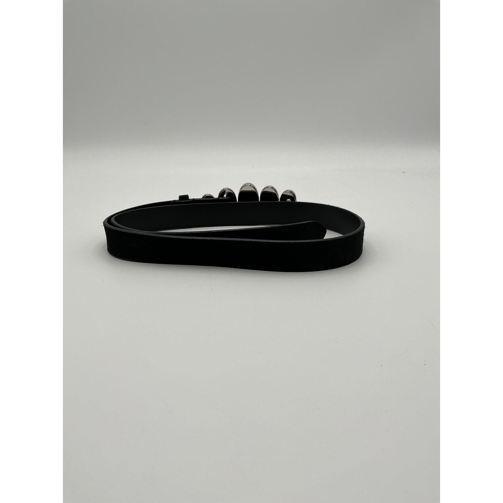 Isabel Marant 'Fuzz' Black Leather Belt Size 80
