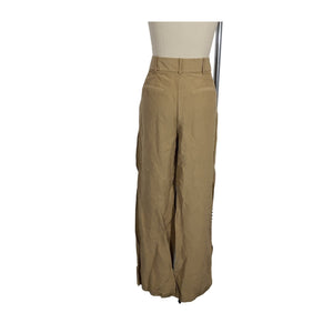 Smythe Tailored Tan Pleated Pants Size 8