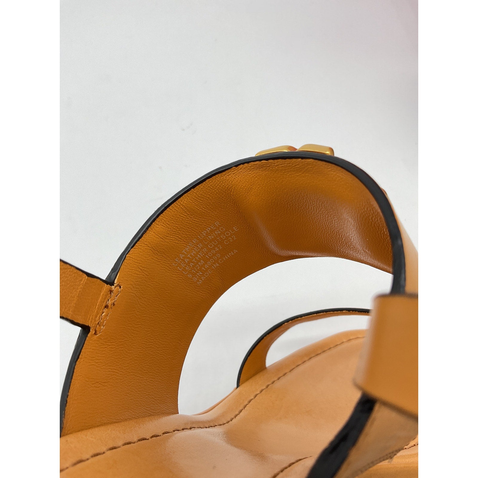 Tory Burch 'Eleanor' Brown Leather Slingback Sandal Size 9.5 M - NWT