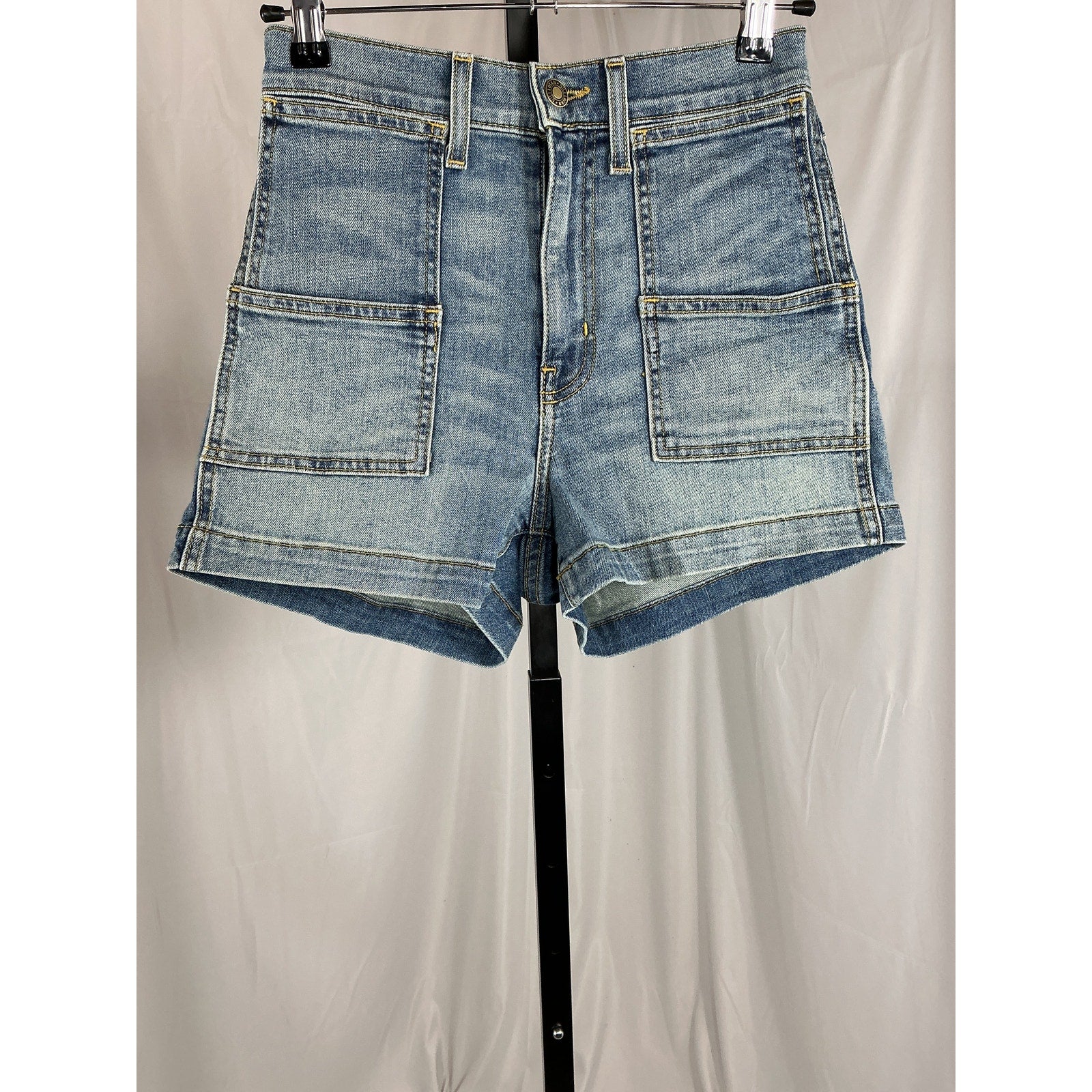 Nili Lotan 'Livie' Blue Cotton Short Size 24