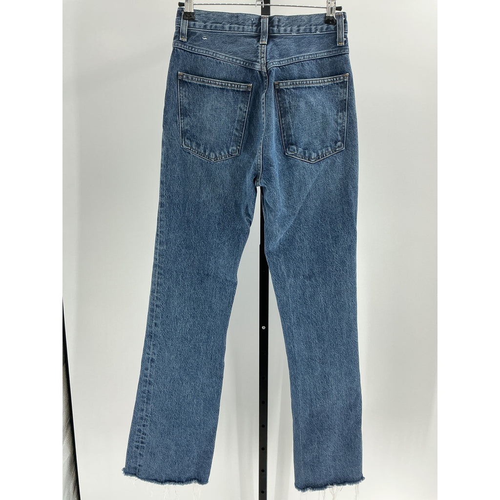 Agolde 'Leena' Blue Cotton Bootcut Jean Size 25