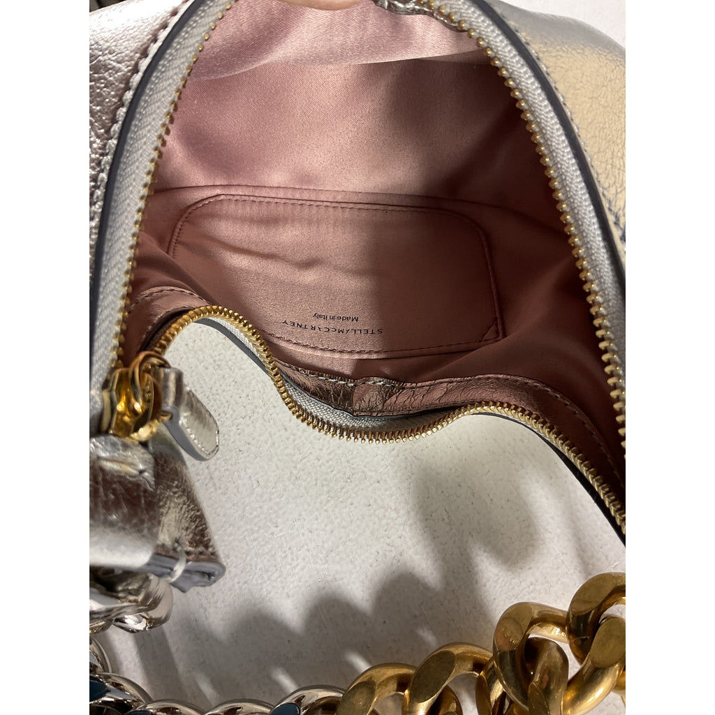Stella Mccartney 'Eco' Silver Faux Leather Shoulder Bag