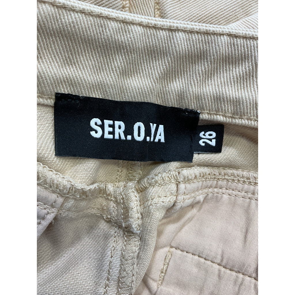 Ser.O.Ya 'Lia' Tan Twill Skirt Size 26